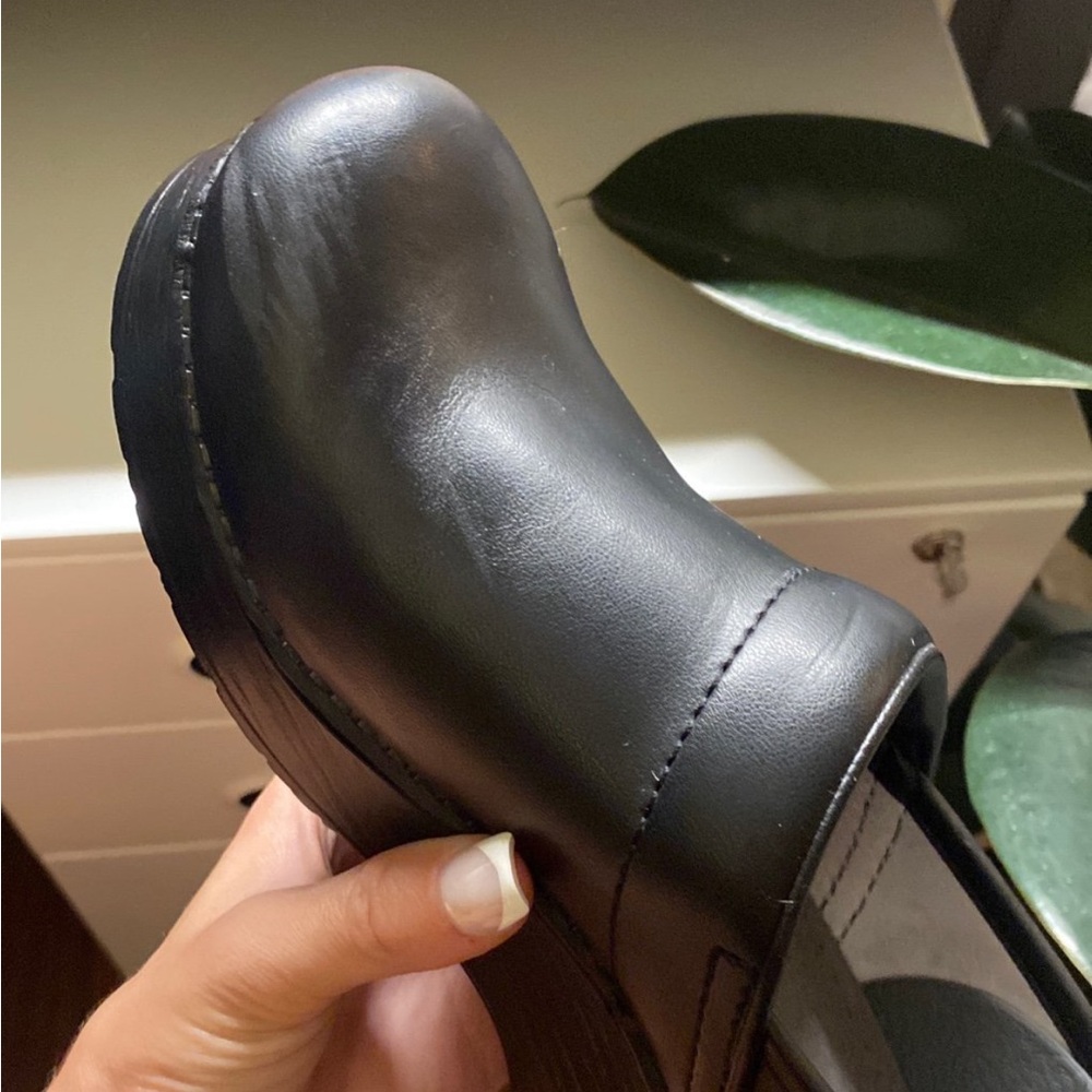 Dansko Black Leather Clogs size 38 - Picture 5 of 8